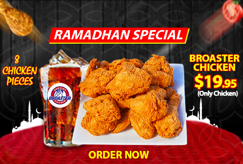 Ramadan Special: 8 PC Broaster Chicken Only